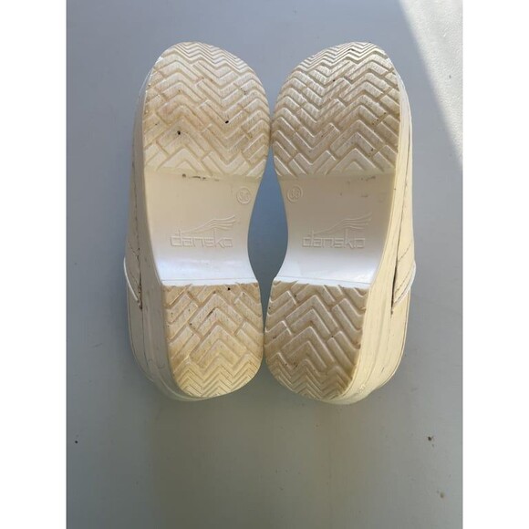 DANSKO Clogs Slip On Comfort Nurse Nursing Shoes White Leather Size 36 5.5-6 - Picture 6 of 7